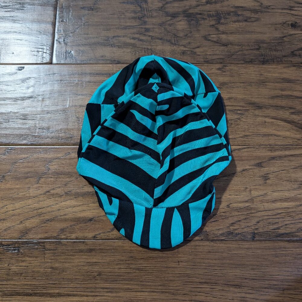 Kids Equestrian Horse back riding helmet cover zebra print